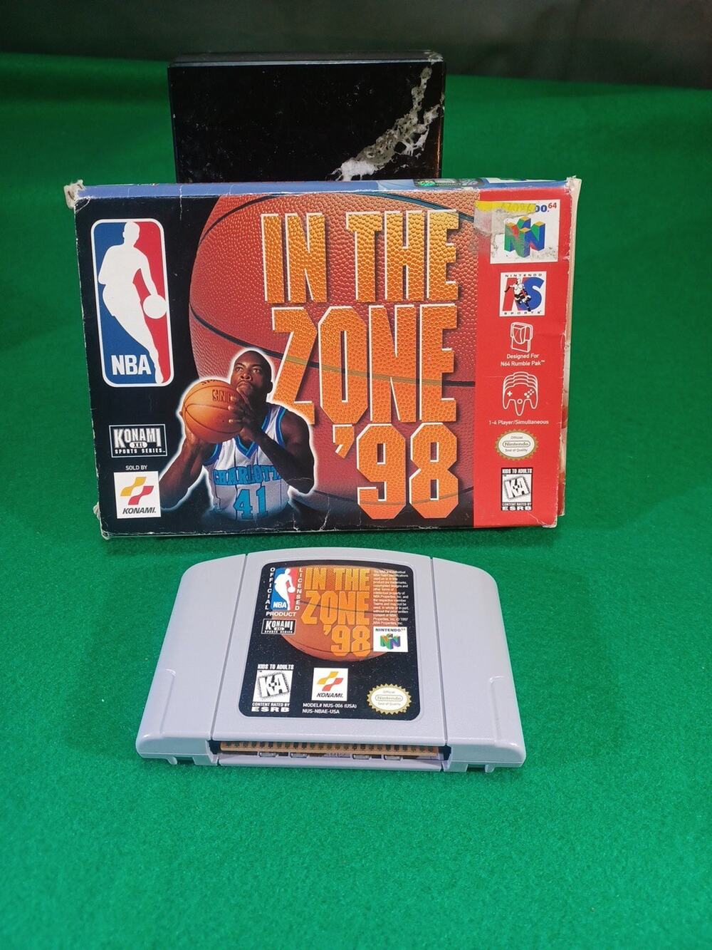 NBA IN THE ZONE 98 N64 W/ Box And Game Tested & PLAYED
